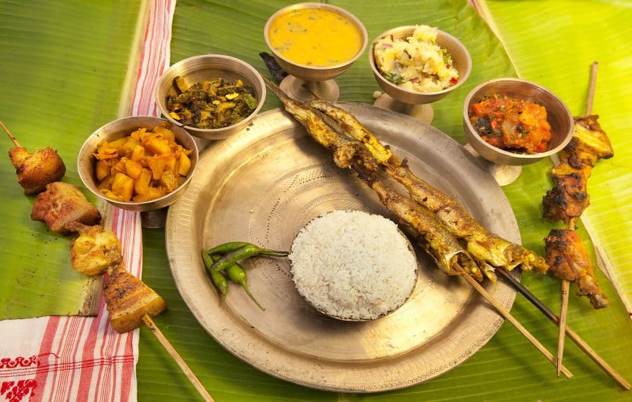 Assamese thali